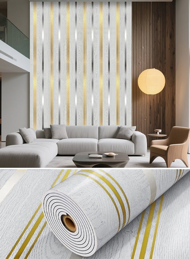 نوايوو ألواح جدارية فاخرة ثلاثية الأبعاد، مقاس 23.6 بوصة × 118 بوصة، ألواح جدارية مقاومة للماء، سهلة اللصق، ورق جدران ذاتي اللصق لتزيين الجدران، مناسب لغرفة المعيشة، غرفة النوم، المكتب، جدار خلفية التلفزيون (J032) - Image 1